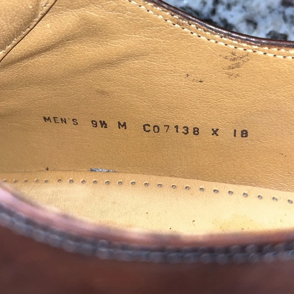 Cole Haan Brown Leather‎ Oxford Dress Shoes Size 9.5M